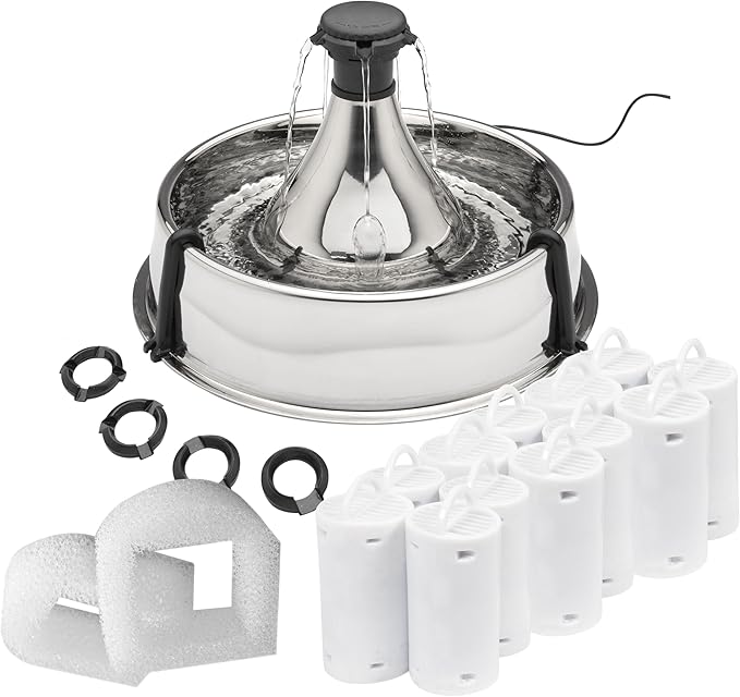 PetSafe Drinkwell 360 Pet Fountain (Stainless Steel)