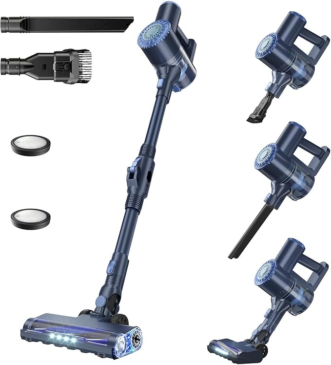 PRETTYCARELIFE Cordless Stick Vacuum