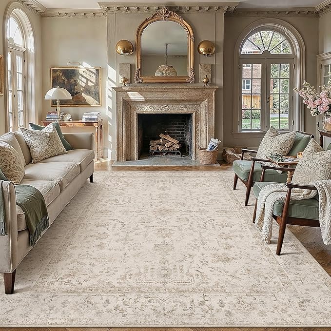 Nourison Essentials Neutral Low-Pile Area Rug (8x10)