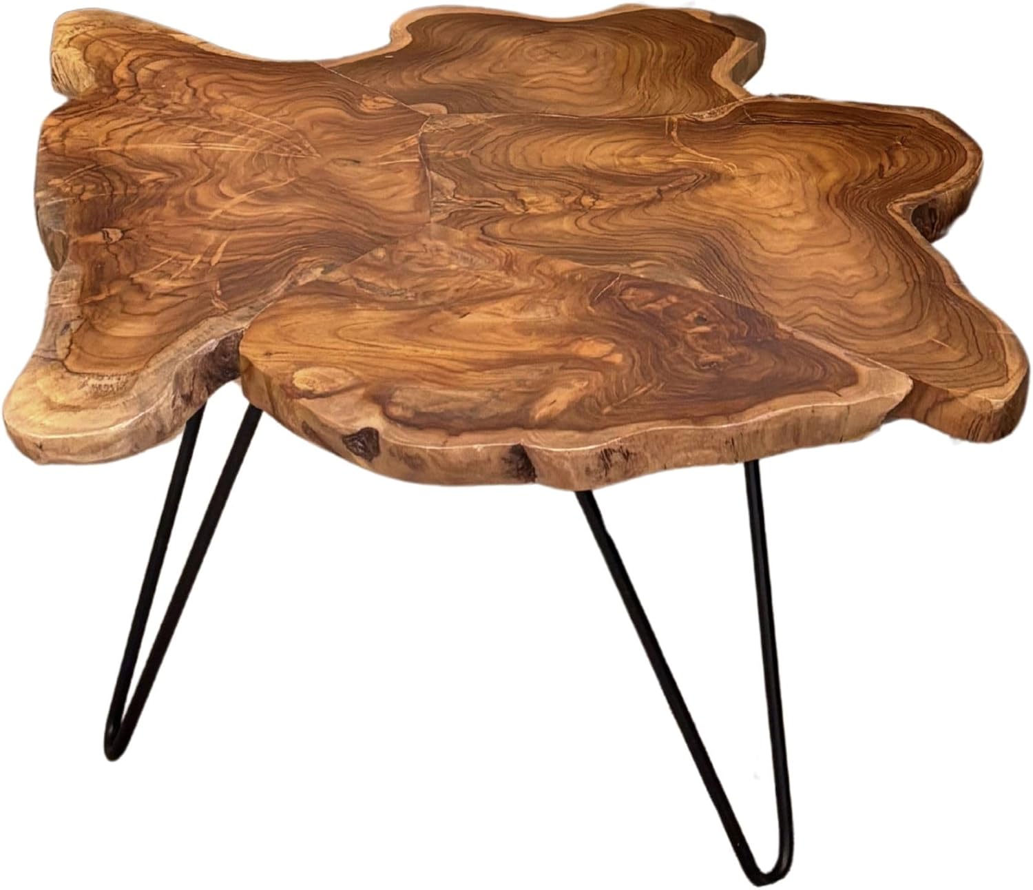 East at Main 31.5" Live Edge Teak Coffee Table