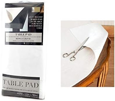 Homestyle Felt-Back Vinyl Table Pad (52x90")