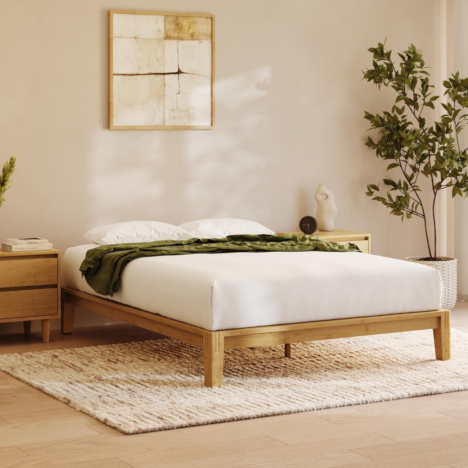Nectar Bamboo Platform Bed Frame