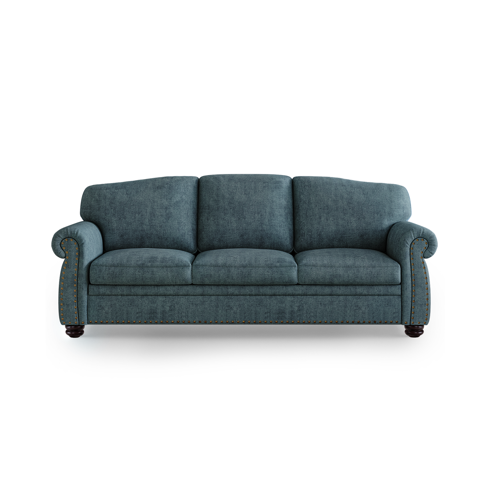 ONBRILL 90" Rolled Arm Sofa — Beige