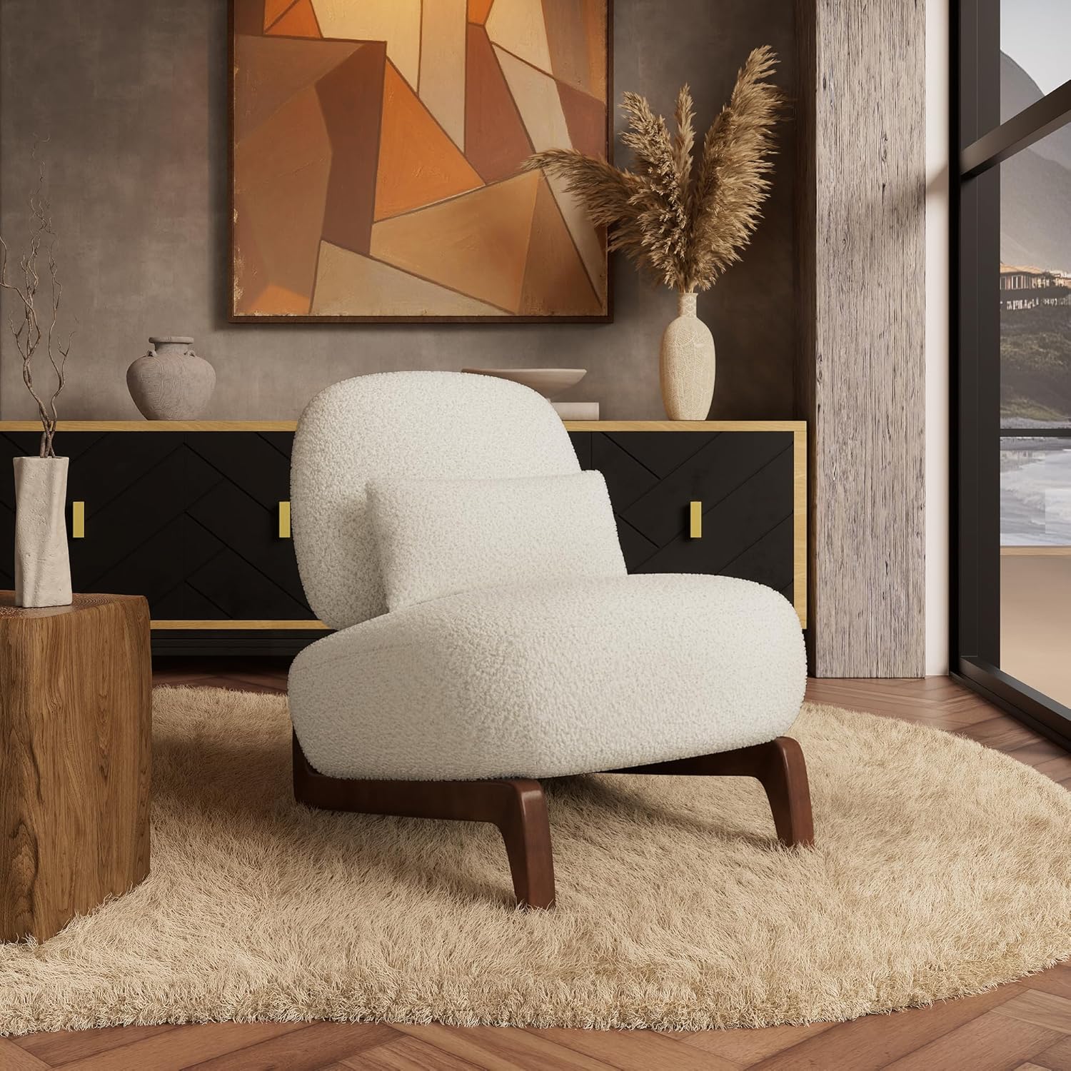 Morden Fort Boucle Accent Chair