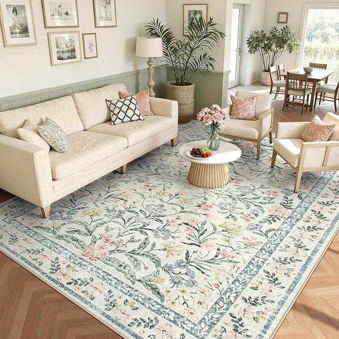 Wonnitar Boho Washable Rug 8x10