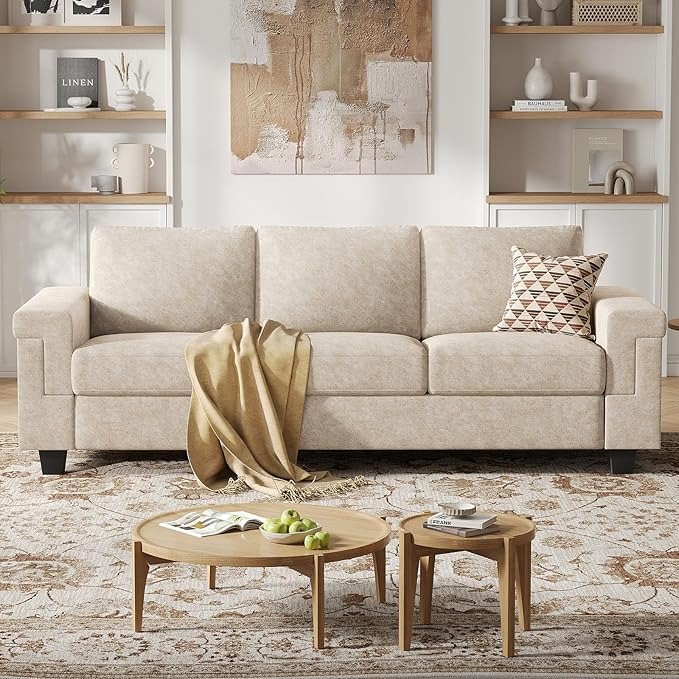 COPIAE 90" Deep Seat Sofa Beige