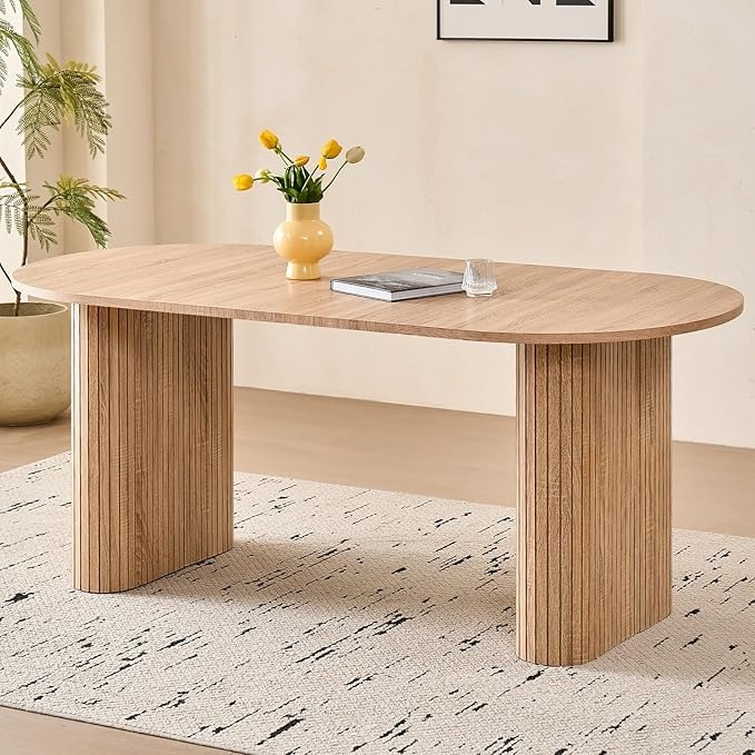 Lecafur Oval Leg Dining Table