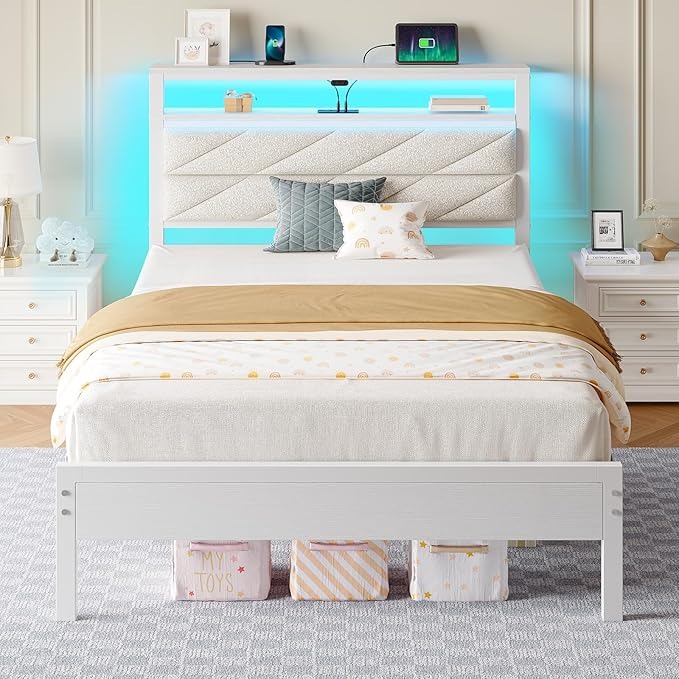 Seventable Bed Frame White
