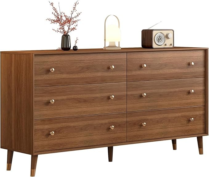 Messenya Mid-Century 6-Drawer 55"