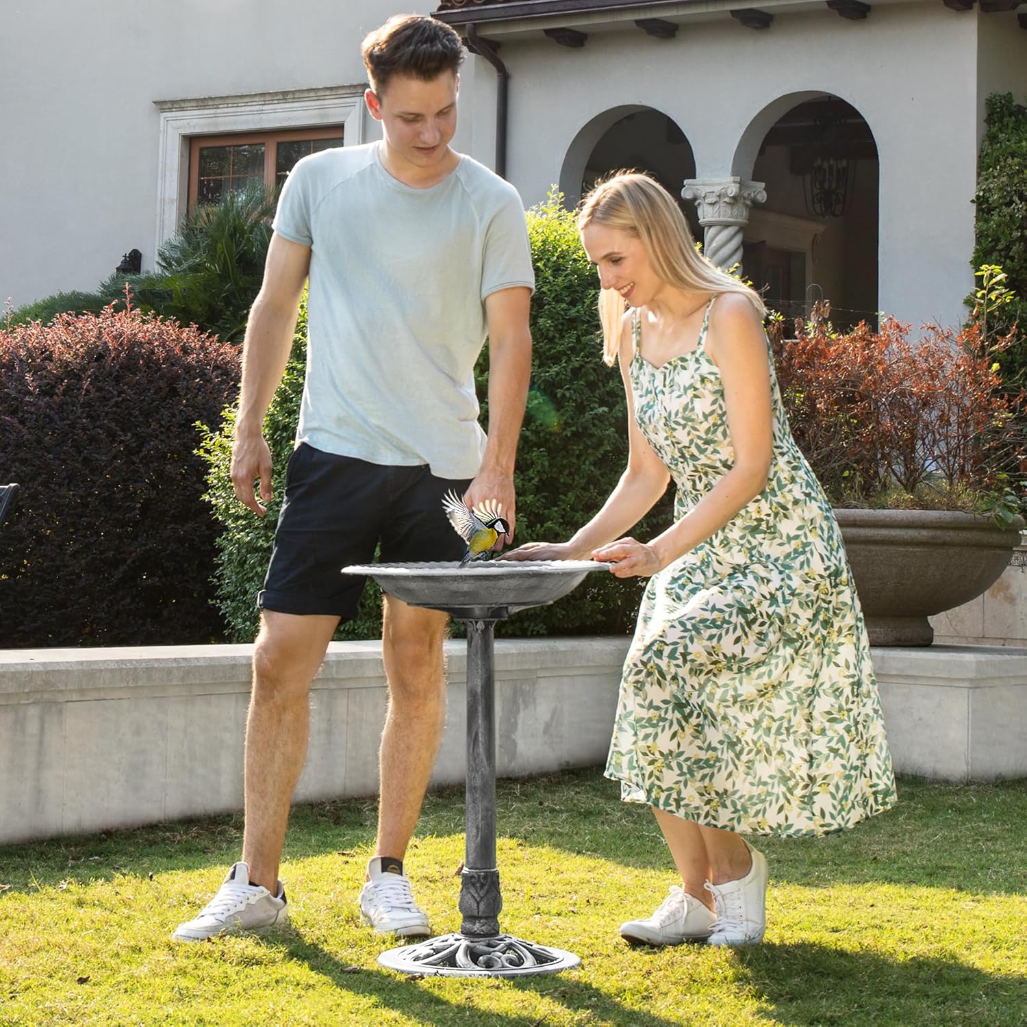 Lifestyle hero for The Best Bird Baths for Your Backyard on Amazon (2026)