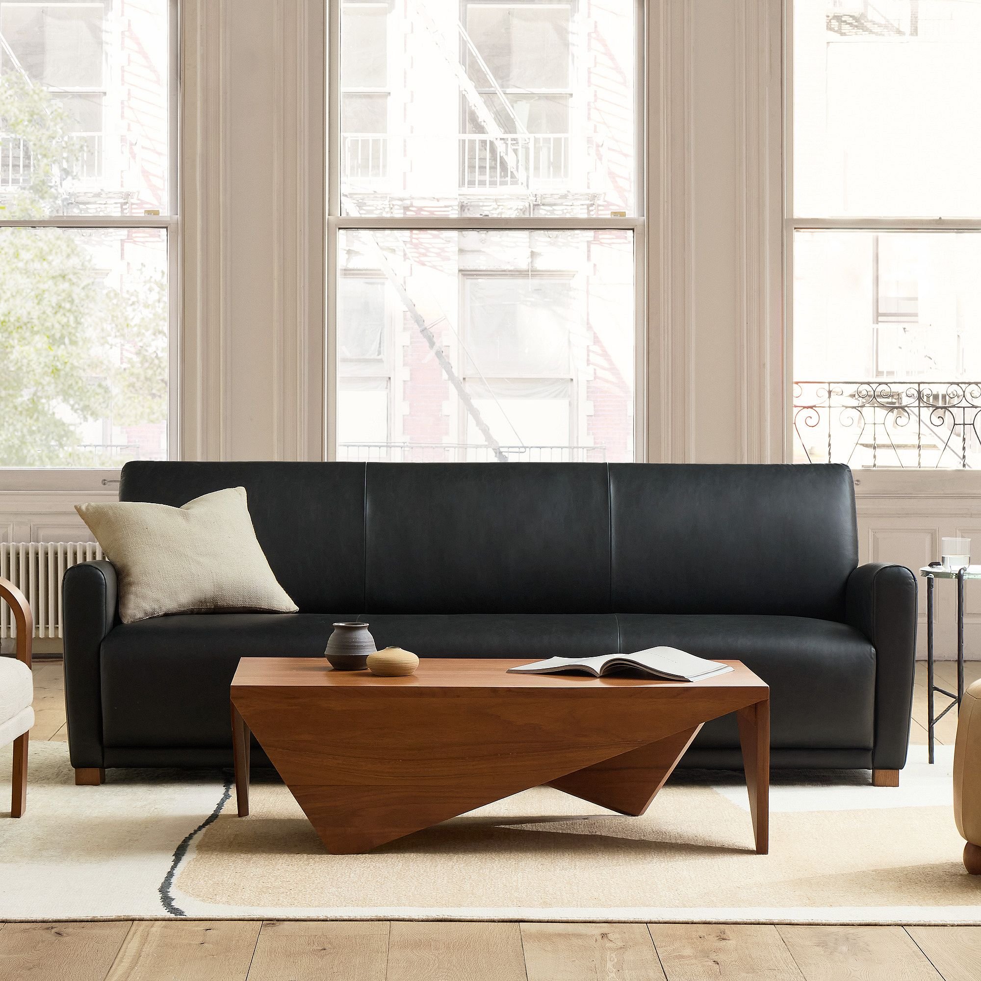 West Elm Haddon Leather Club Sofa Review: The Modern Club at the Top of West Elm's Leather Lineup