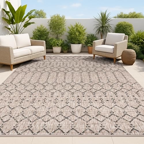 JONATHAN Y Moroccan Geometric Indoor/Outdoor Area Rug, 8x10