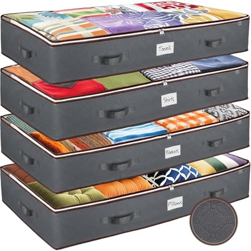 ZOBER Under-Bed Storage Bags, 90L 4-Pack