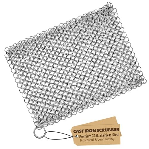 Cast Iron Chainmail Scrubber