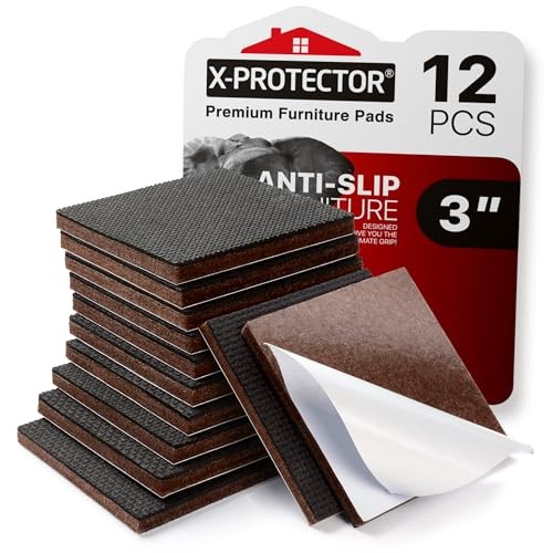X-PROTECTOR Non-Slip Furniture Pads, 12-Pack