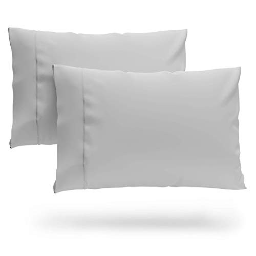 Cosy House Collection Bamboo-Derived Pillowcases, Set of 2
