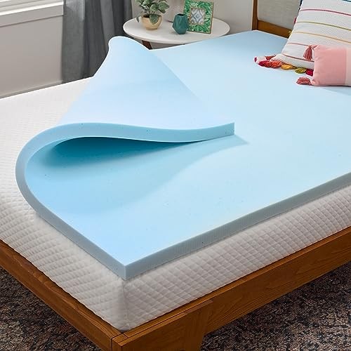 Linenspa 2 Inch Gel Memory Foam Mattress Topper, Queen