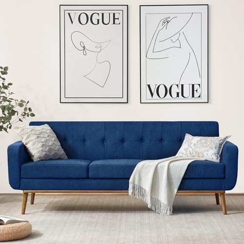 HUIMO 80" Sofa Couch with Solid Wood Frame