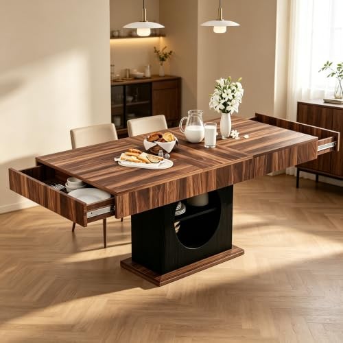 CBBPET 55" Farmhouse Dining Table for 4-6
