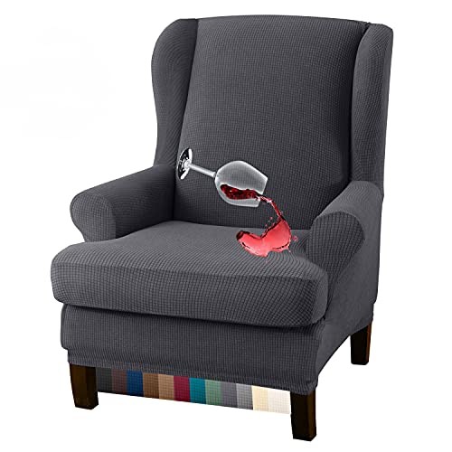 Granbest Water Repellent 2-Piece Wing Chair Slipcover