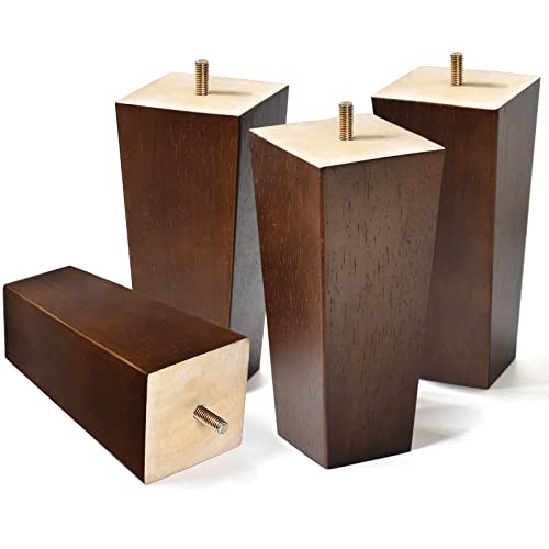 AORYVIC 6-Inch Wood Sofa Legs, Set of 4