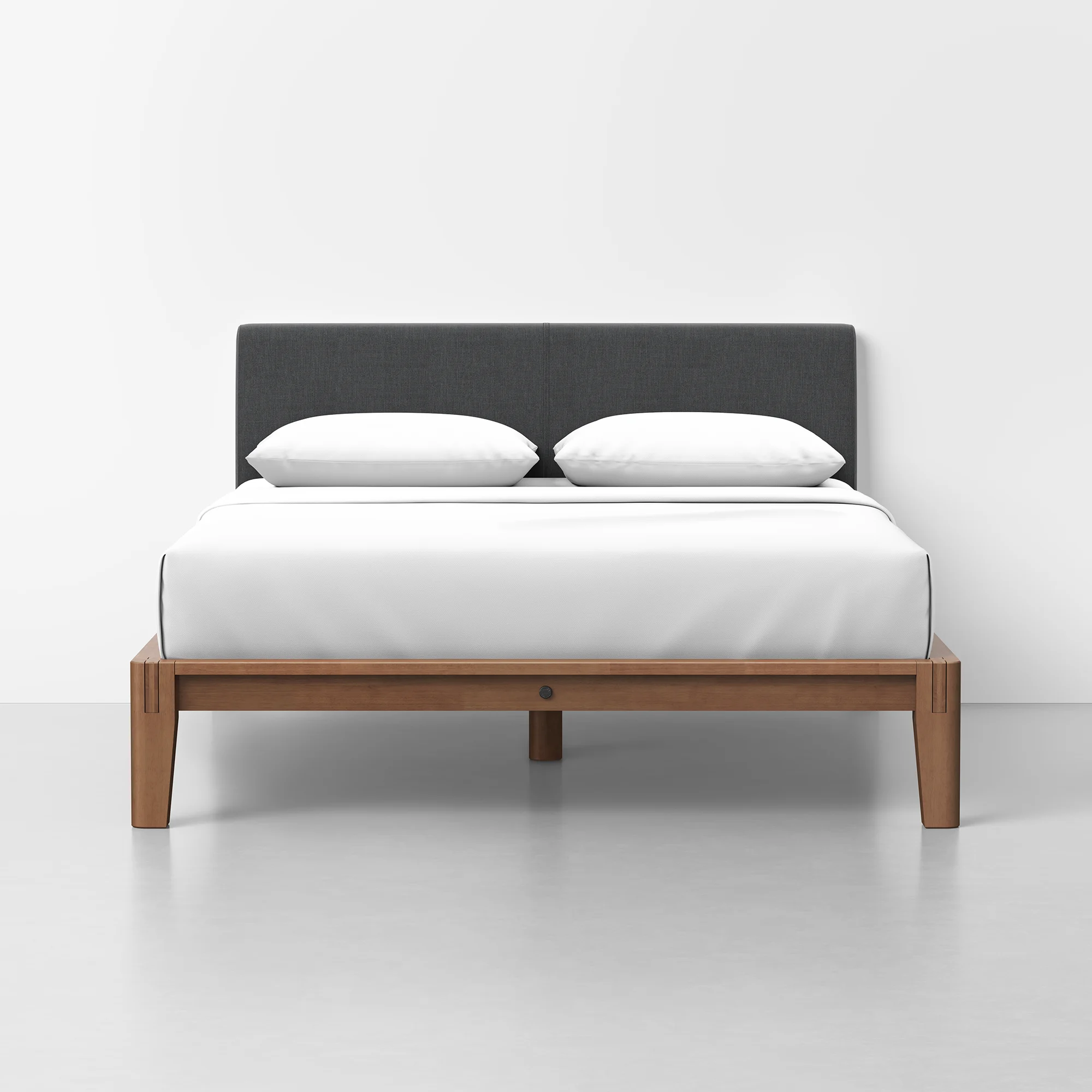 Thuma Classic Bed in natural rubberwood finish